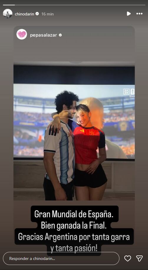 Chino Darín en redes (Foto: Instagram /chinodarin)