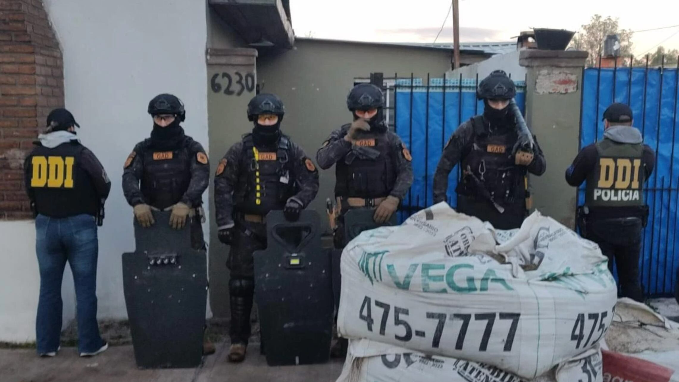 El acusado fue detenido en medio de un allanamiento. (Foto: gentileza 0223).