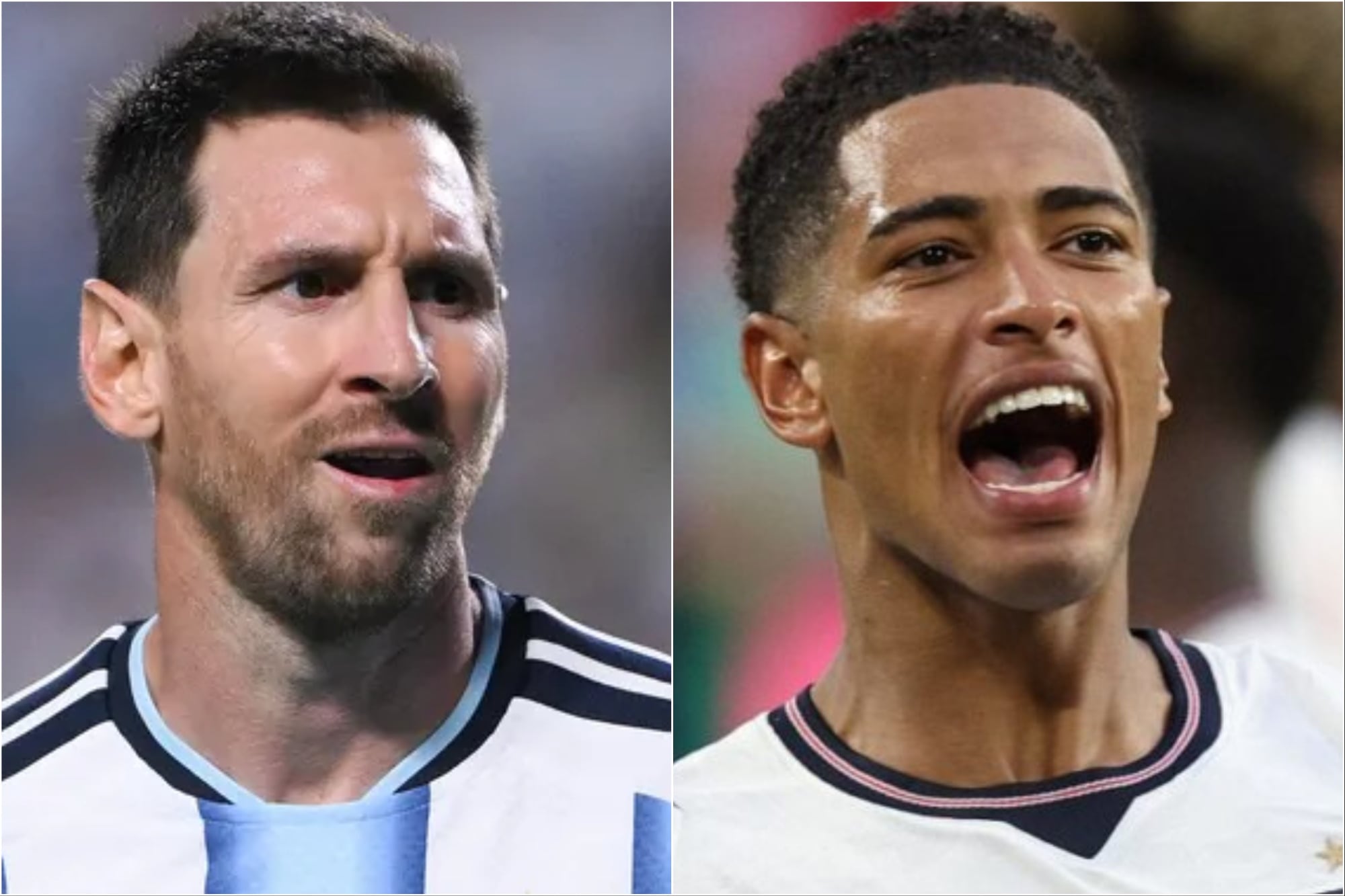 Lionel Messi y Jude Bellingham