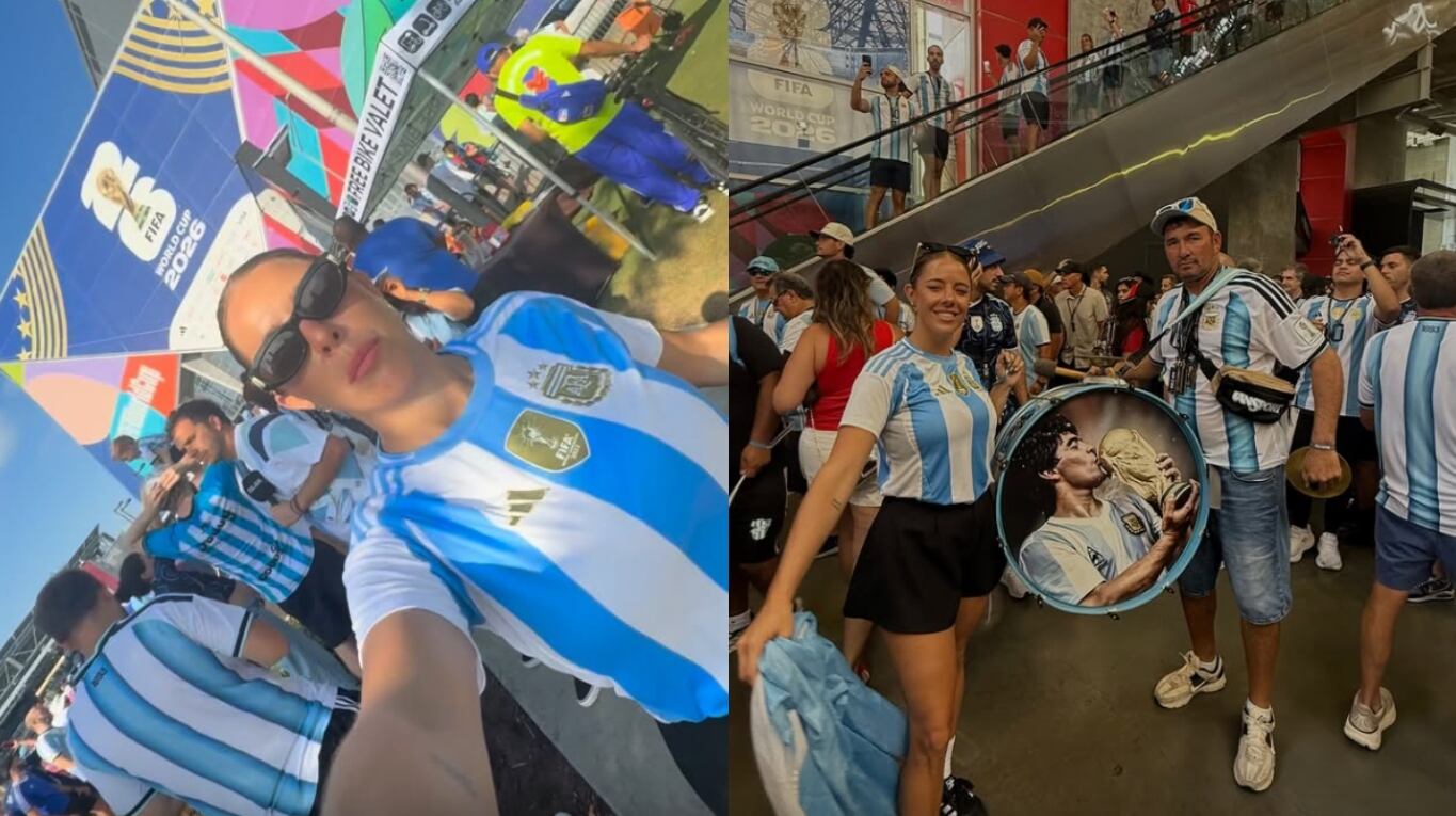 Nati Jota en la previa del partido. (Foto: Instagram/natijota)