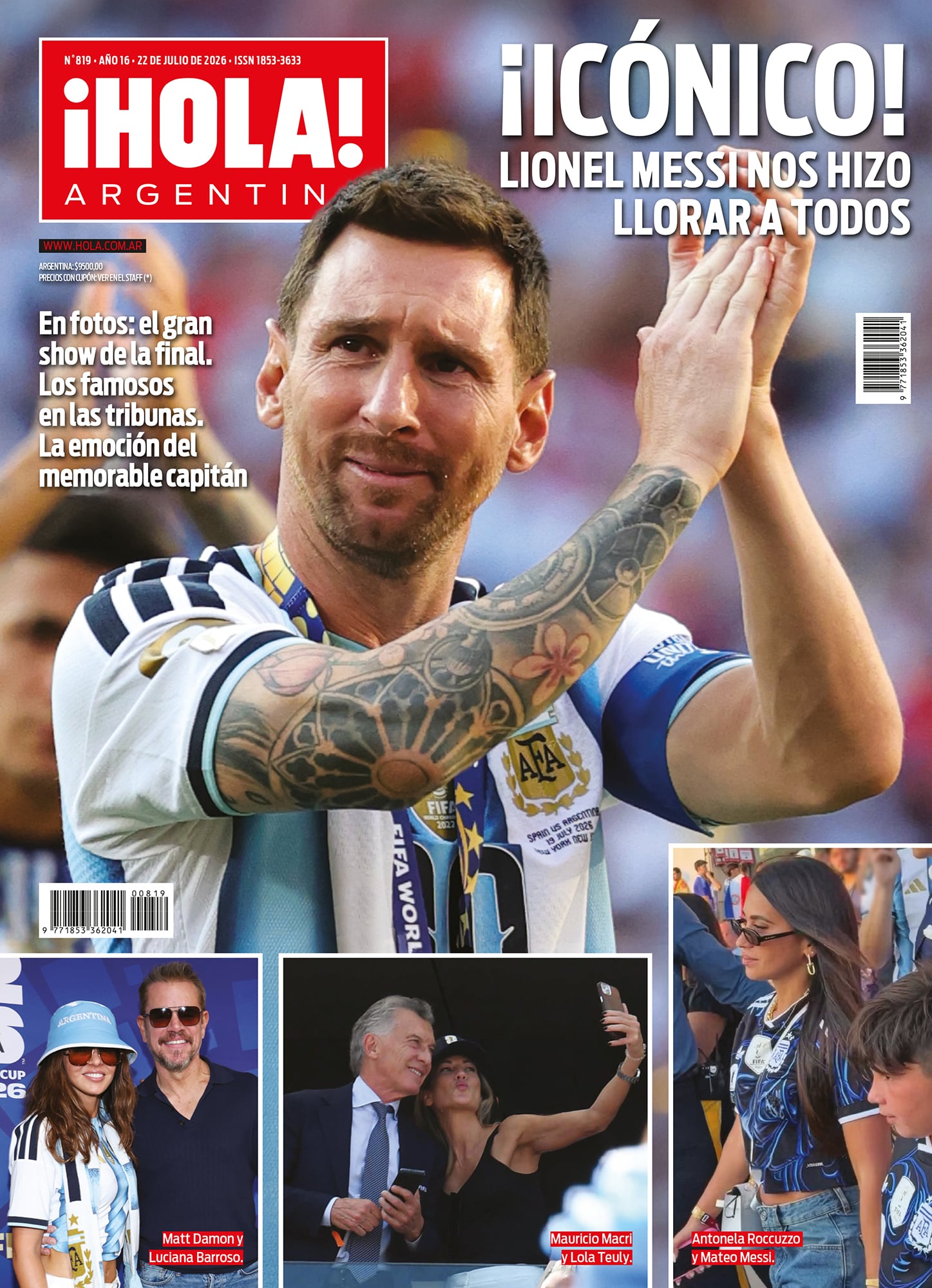 La tapa de revista ¡Hola! de esta semana.
