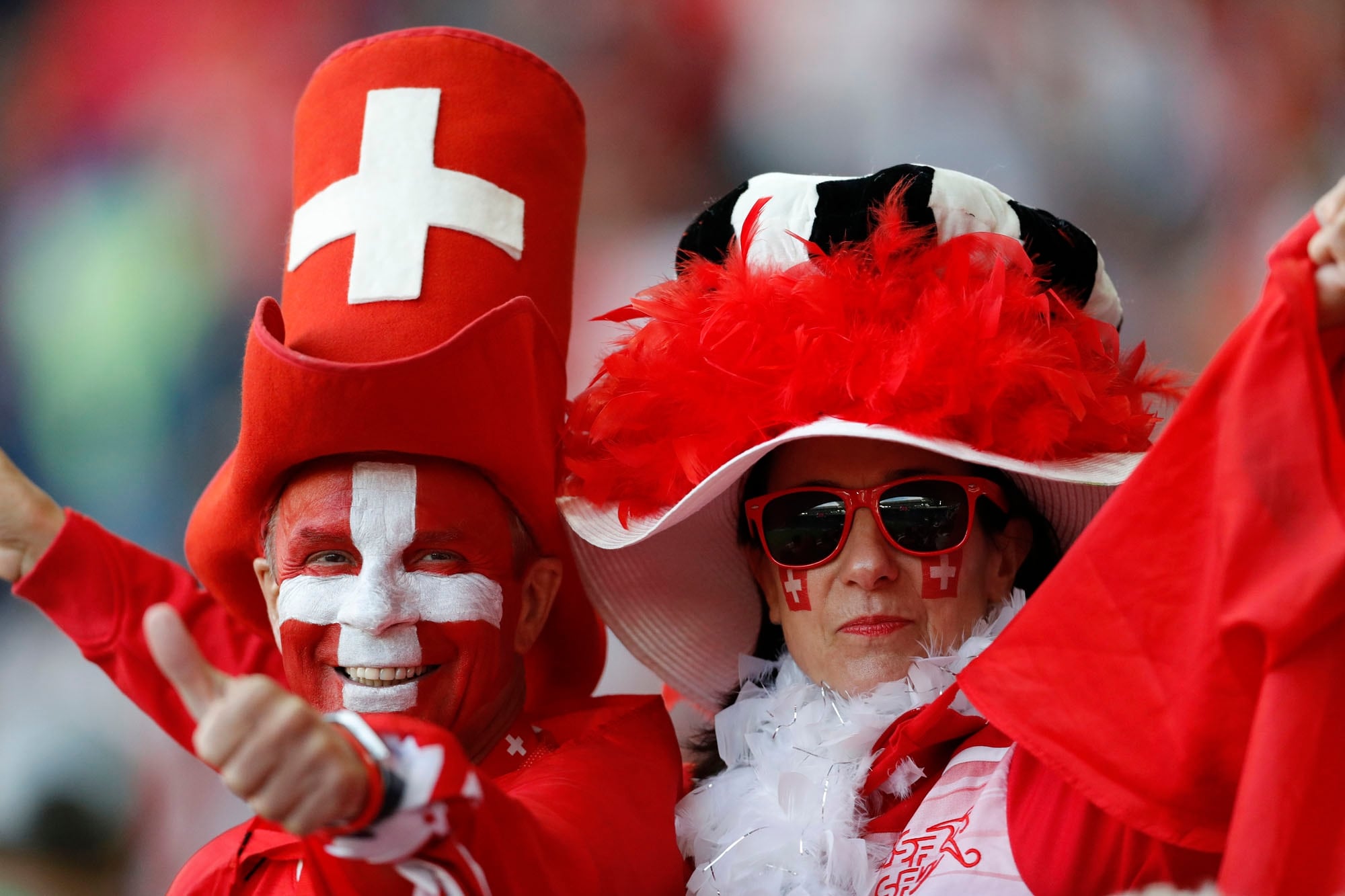 Los hinchas suizos ovacionaron a su selección
