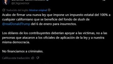 Contraataque desde California: Newsom anunció un impuesto del 100% a los pagos del fondo de Trump por el 6 de enero