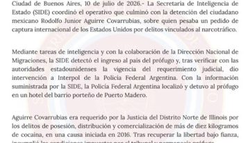 Capturaron a un narco mexicano en Puerto Madero que era buscado por la justicia de Estados Unidos