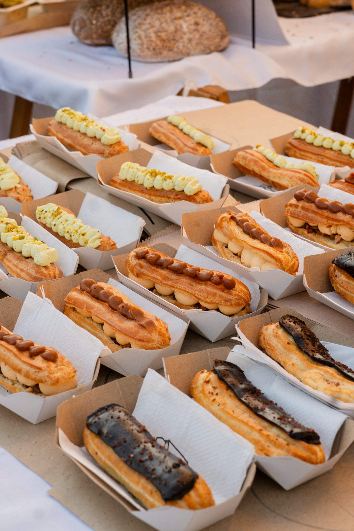 Éclairs en la Feria Francesa