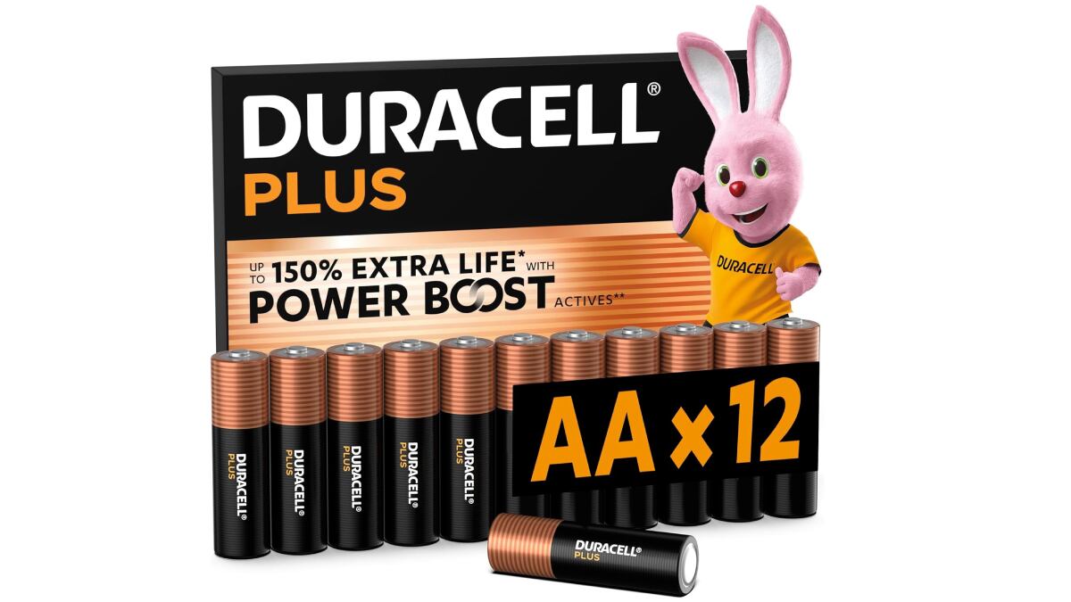 Lote de 12 pilas alcalinas AA, de Duracell.