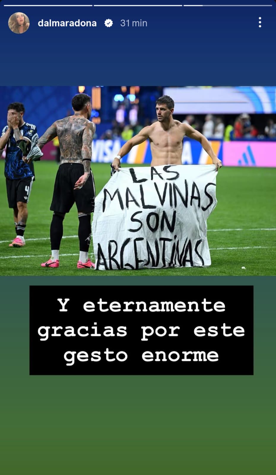 Dalma Maradona en redes (Foto: Instagram /dalmaradona)