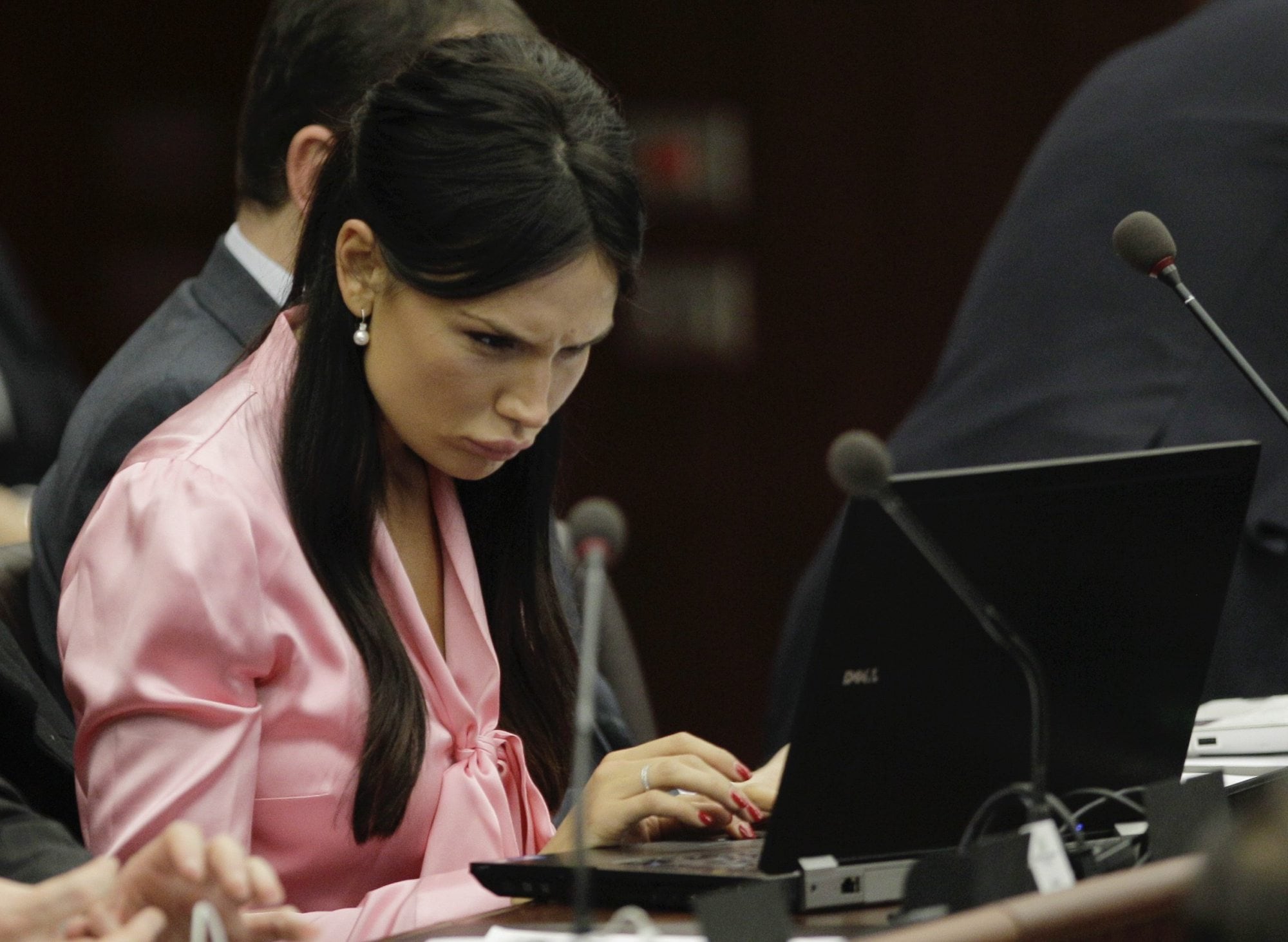 Nicole Minetti fue condenada por organizar las fiestas bunga bunga (Foto AP/Luca Bruno)