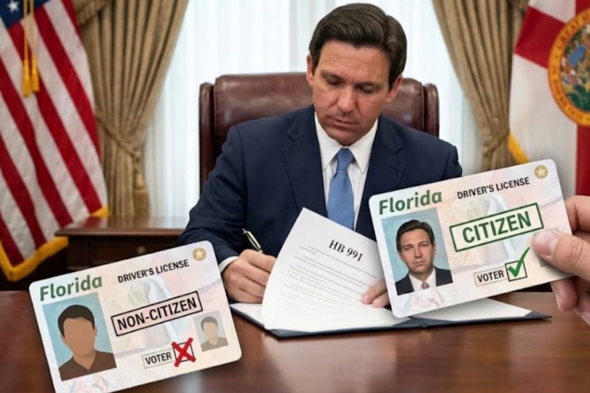 Ron DeSantis aprobó leyes que impactan en los migrantes del estado