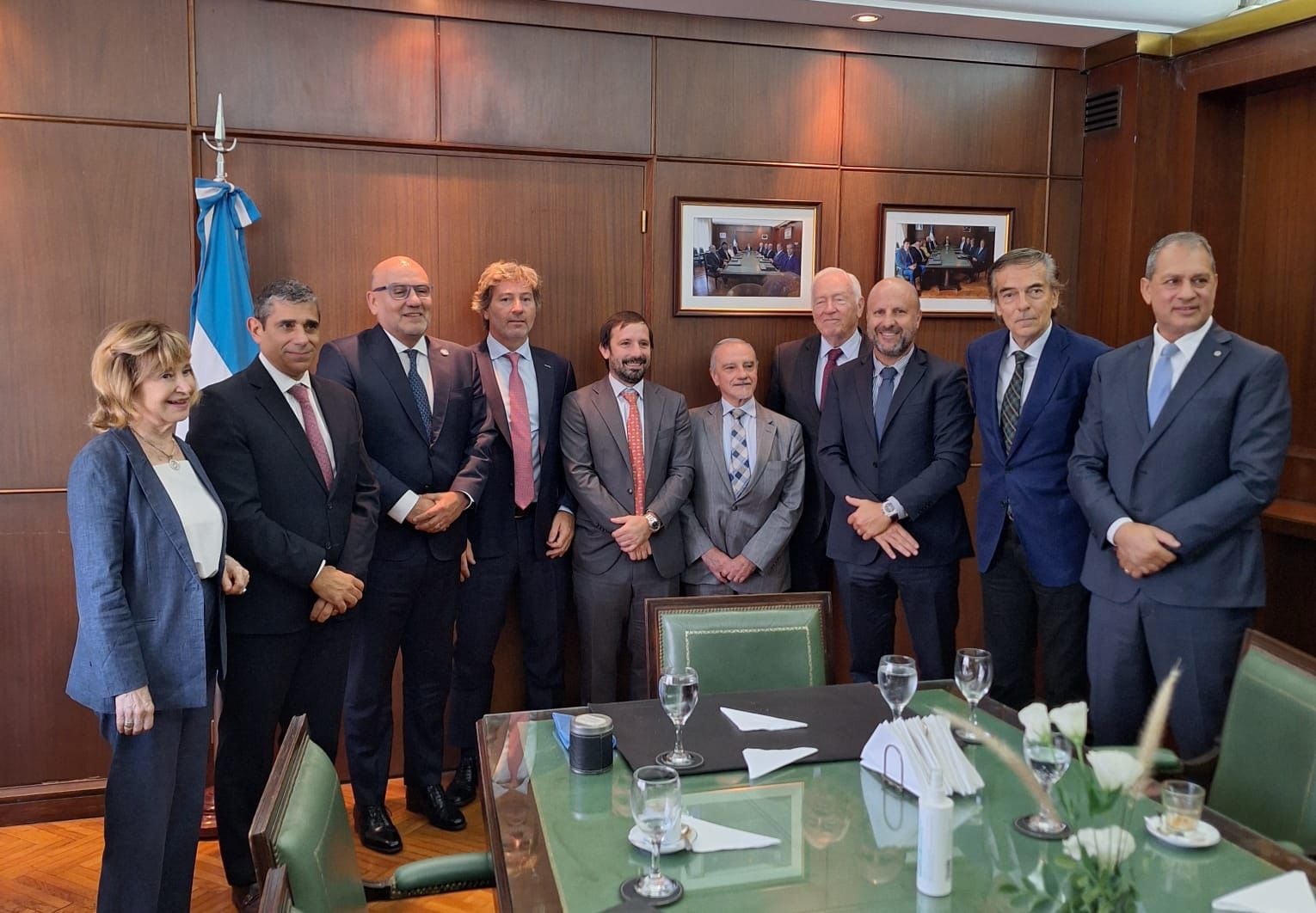 El ministro de Justicia, Juan Bautista Mahiques y los jueces de la Casación