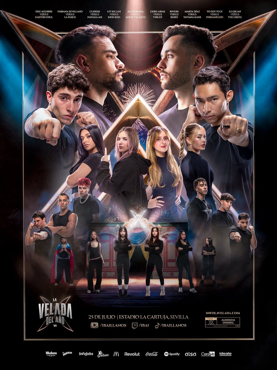 La imagen promocional con todos los participantes de La Velada del Año 6