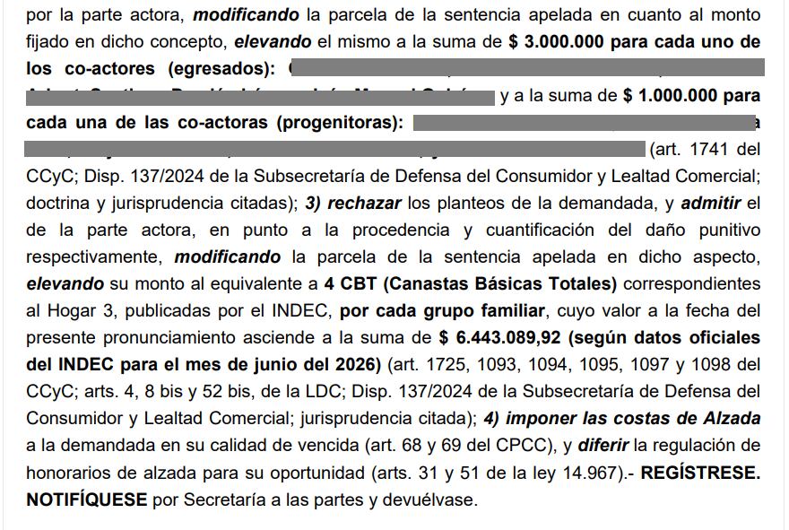 El fallo impone una indemnización tanto para los alumnos como para sus padres. (Foto: SCBA)