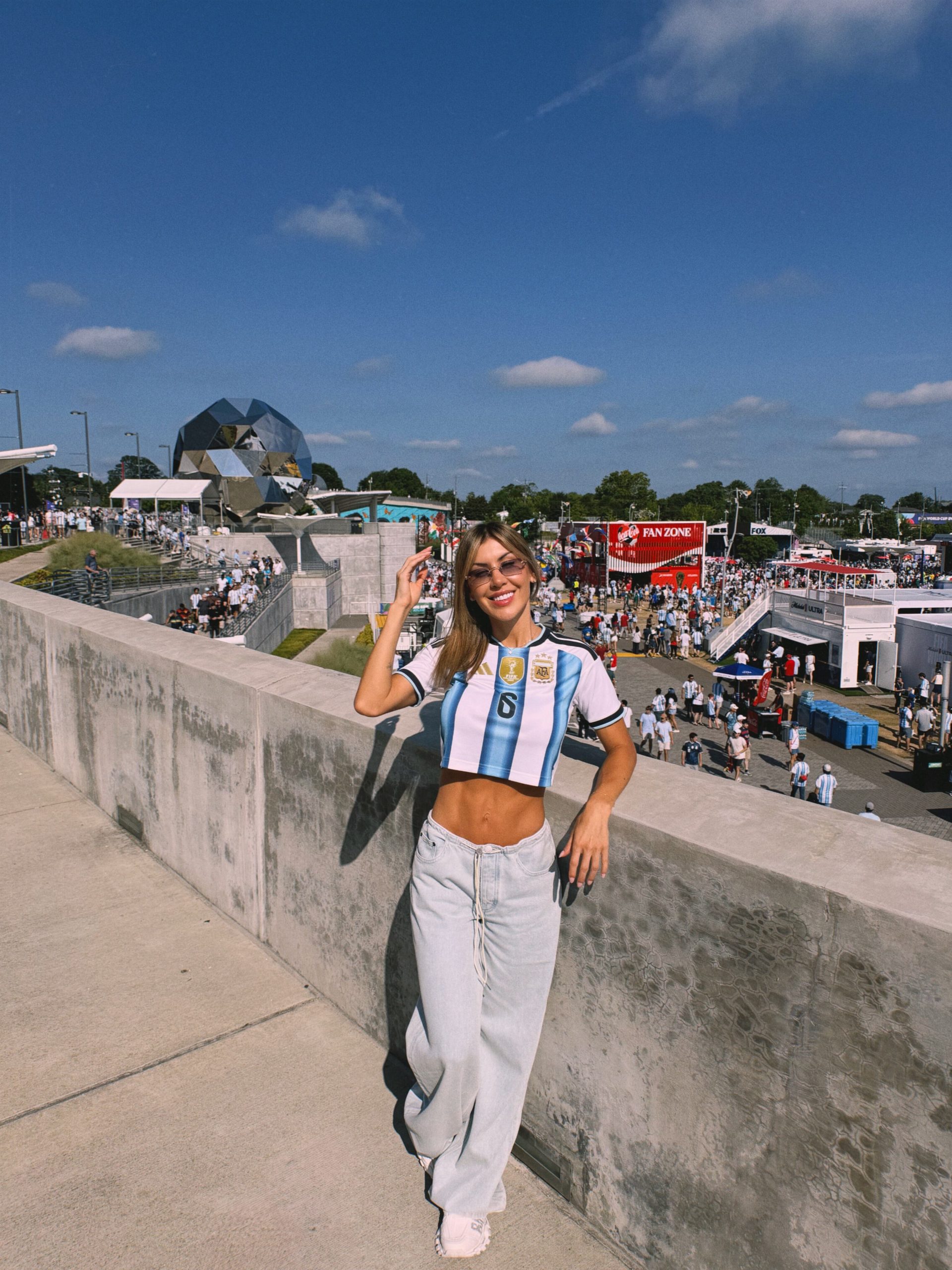 Muriel López con la albiceleste en Atlanta Foto: @lopezbenitezmuri