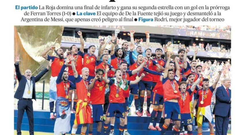 Así reflejaron los diarios del mundo en sus tapas la victoria de España sobre Argentina: “Apabullante” y “dura despedida”