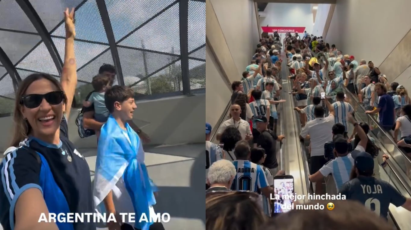 Jimena Barón mientras llegaba al estadio con su familia. (Foto: Instagram/jmena)