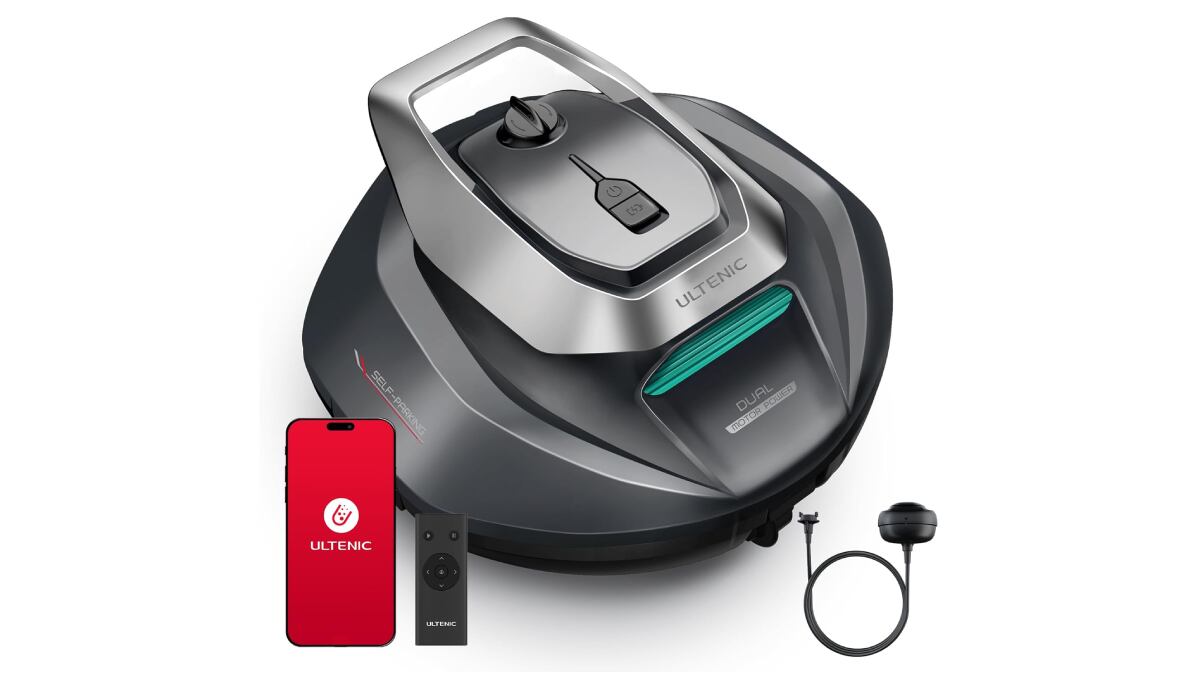 Robot aspirador para piscinas con control remoto.