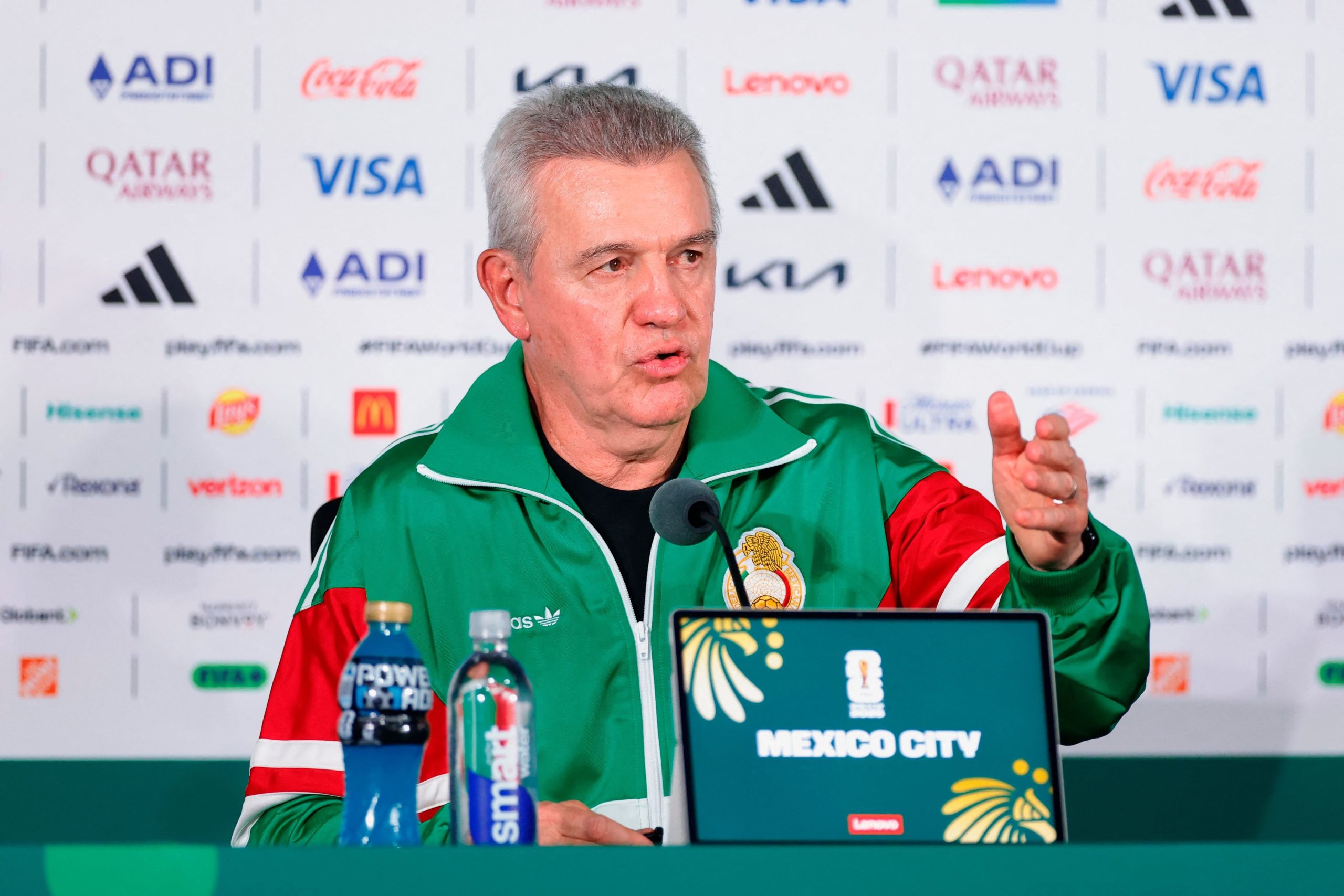Javier Aguirre, entrenador de México, durante la conferencia de prensa previa al partido con Inglaterra, por los octavos de final del Mundial 2026