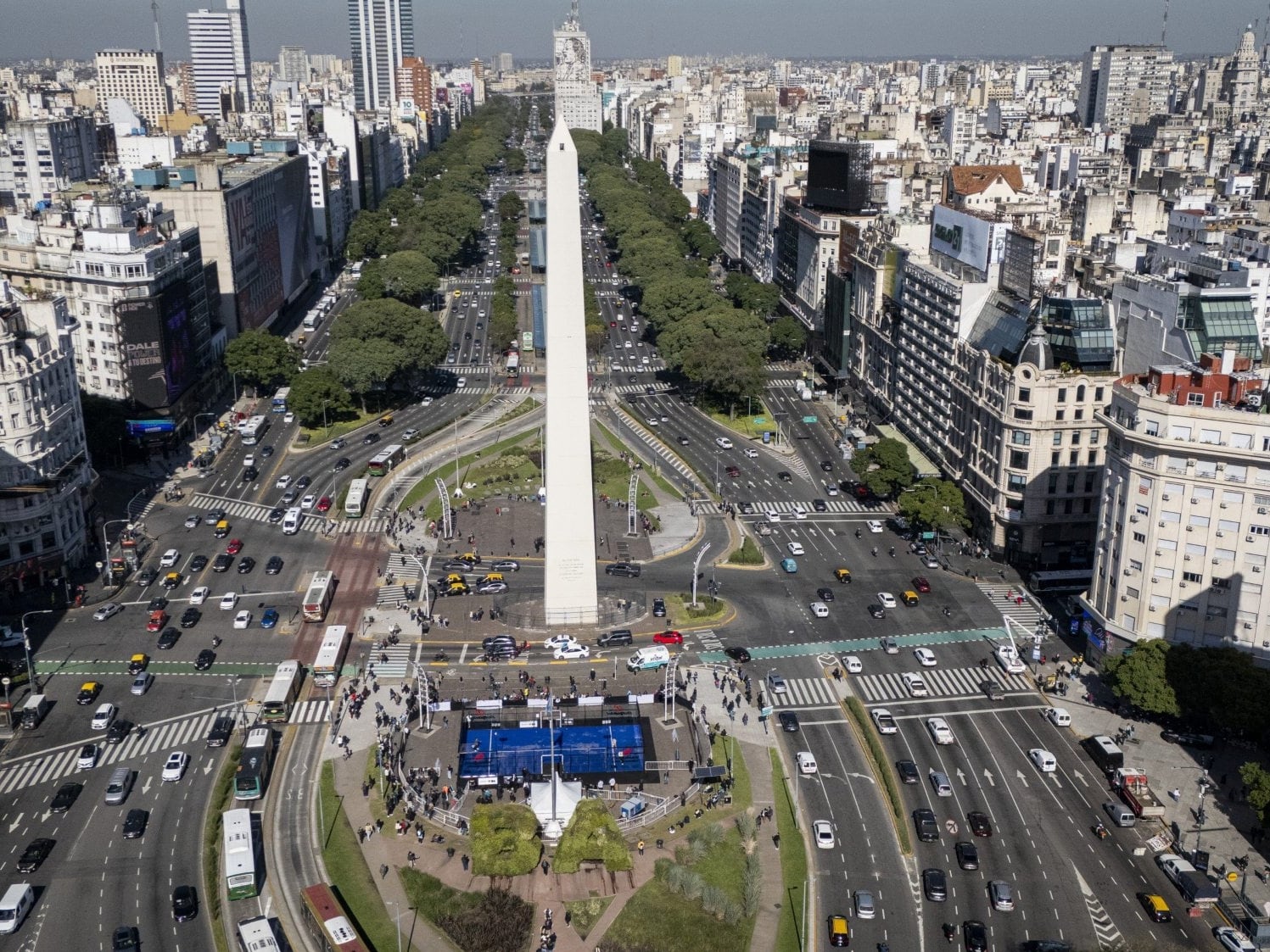 El centro porteño