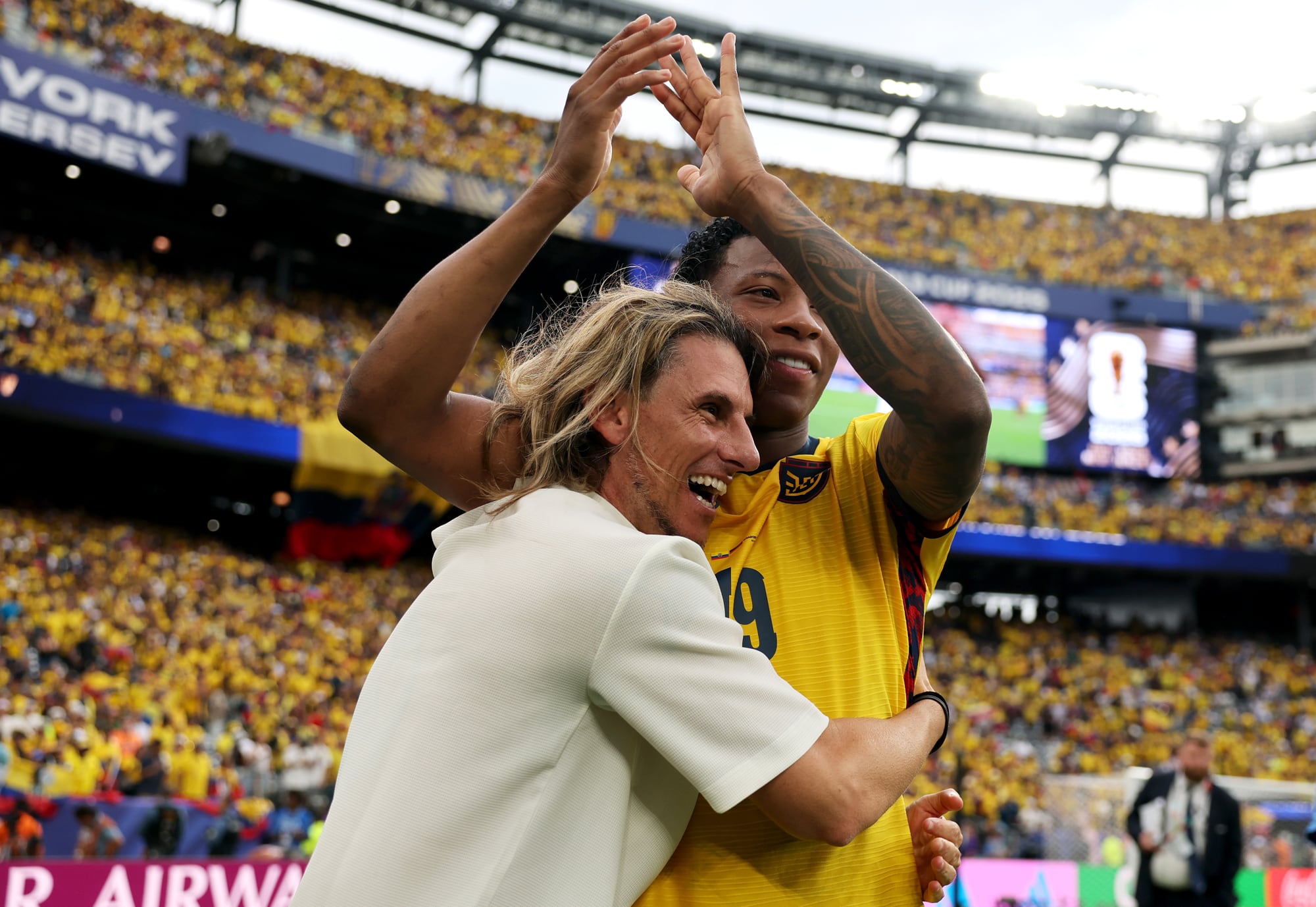 Sebastián Beccacece celebró el triunfo de Ecuador contra Alemania