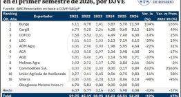 Líder del negocio: Bunge fue la multinacional que más granos exportó en el primer semestre de 2026