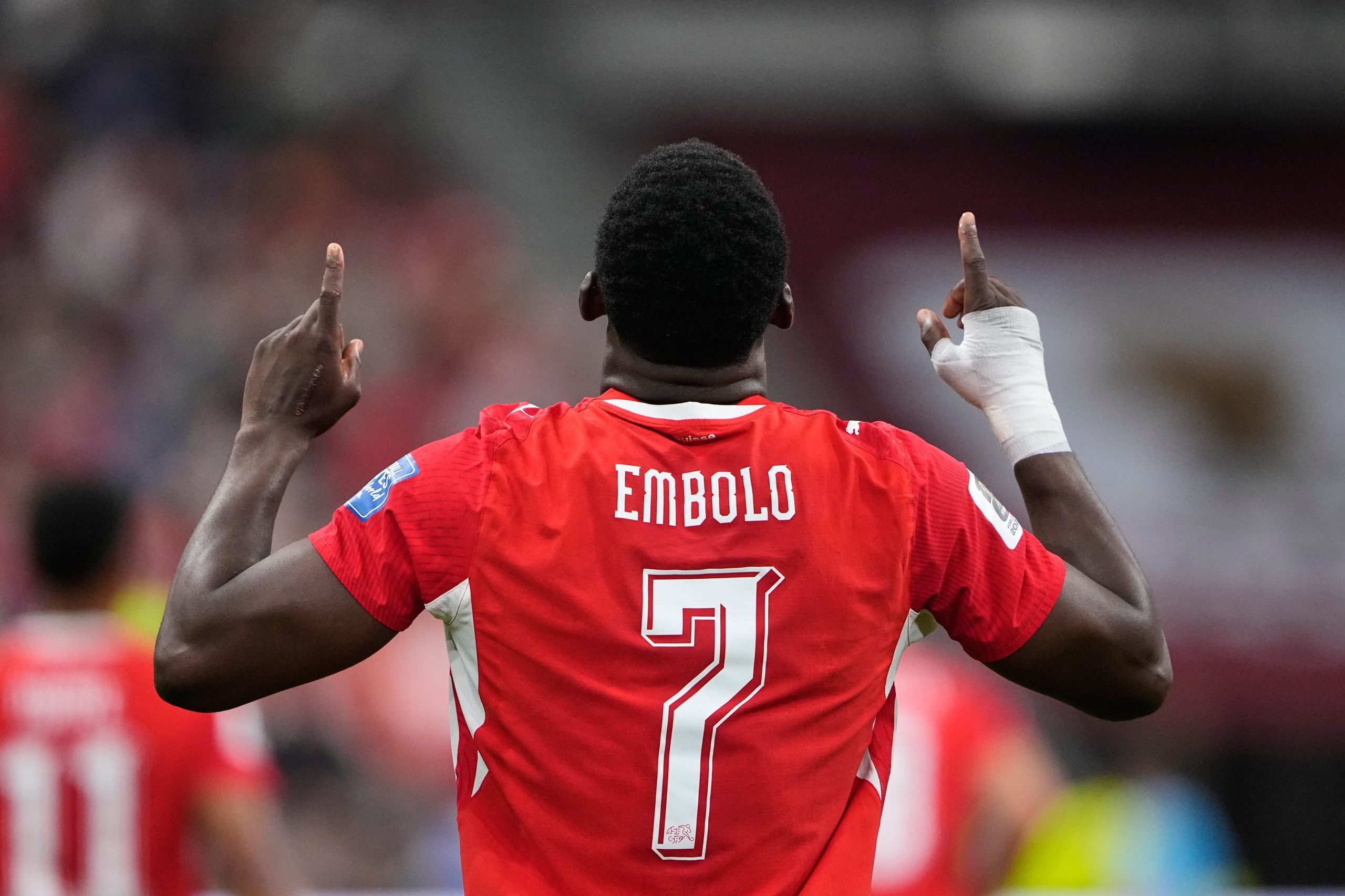 Breel Embolo abrió el marcador para Suiza (AP Photo/Lindsey Wasson)