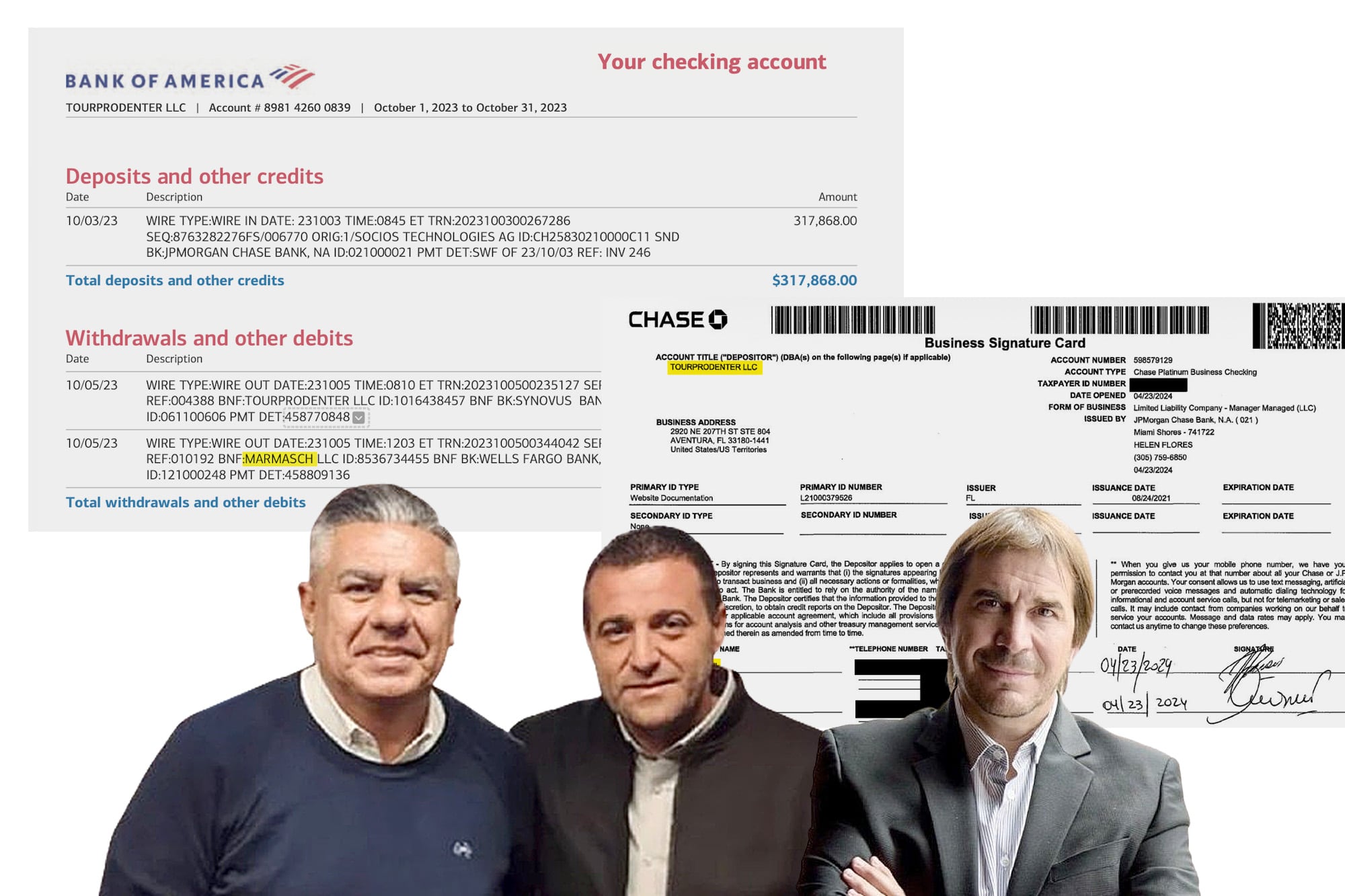 Chiqui Tapia, Pablo Tovviggino y el empresario Javier Faroni están en la mira por las operaciones millonarias en Estados Unidos vinculadas a la AFA