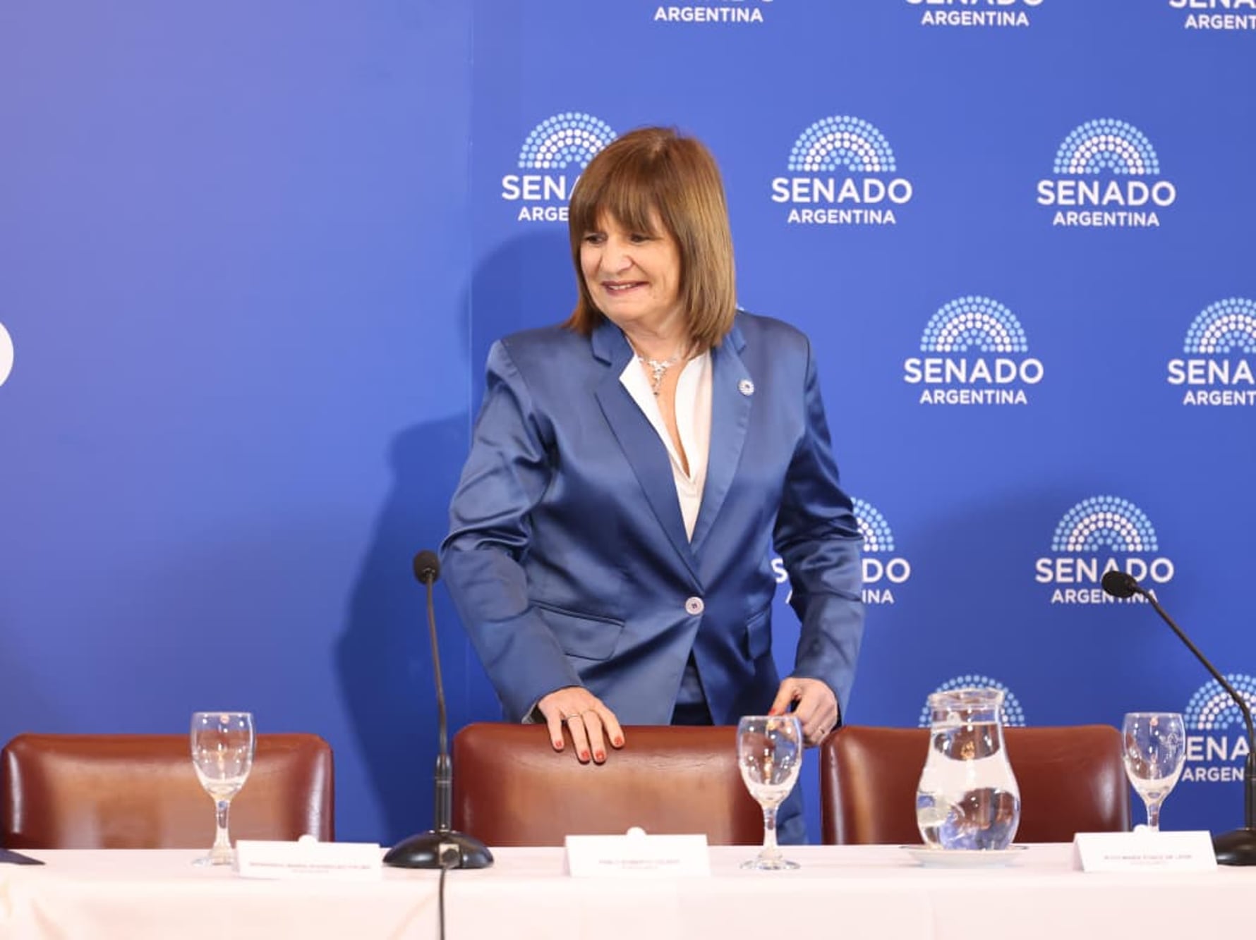 Patricia Bullrich en la comisión de Acuerdos del Senado