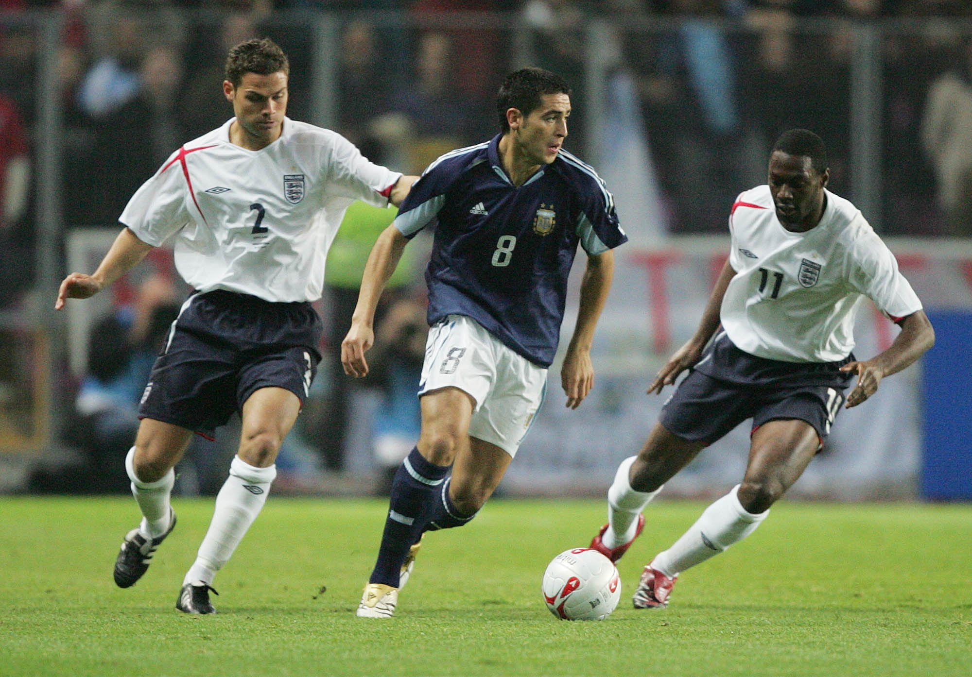 La selección argentina e Inglaterra se enfrentaron por última vez en 2005, en un amistoso internacional