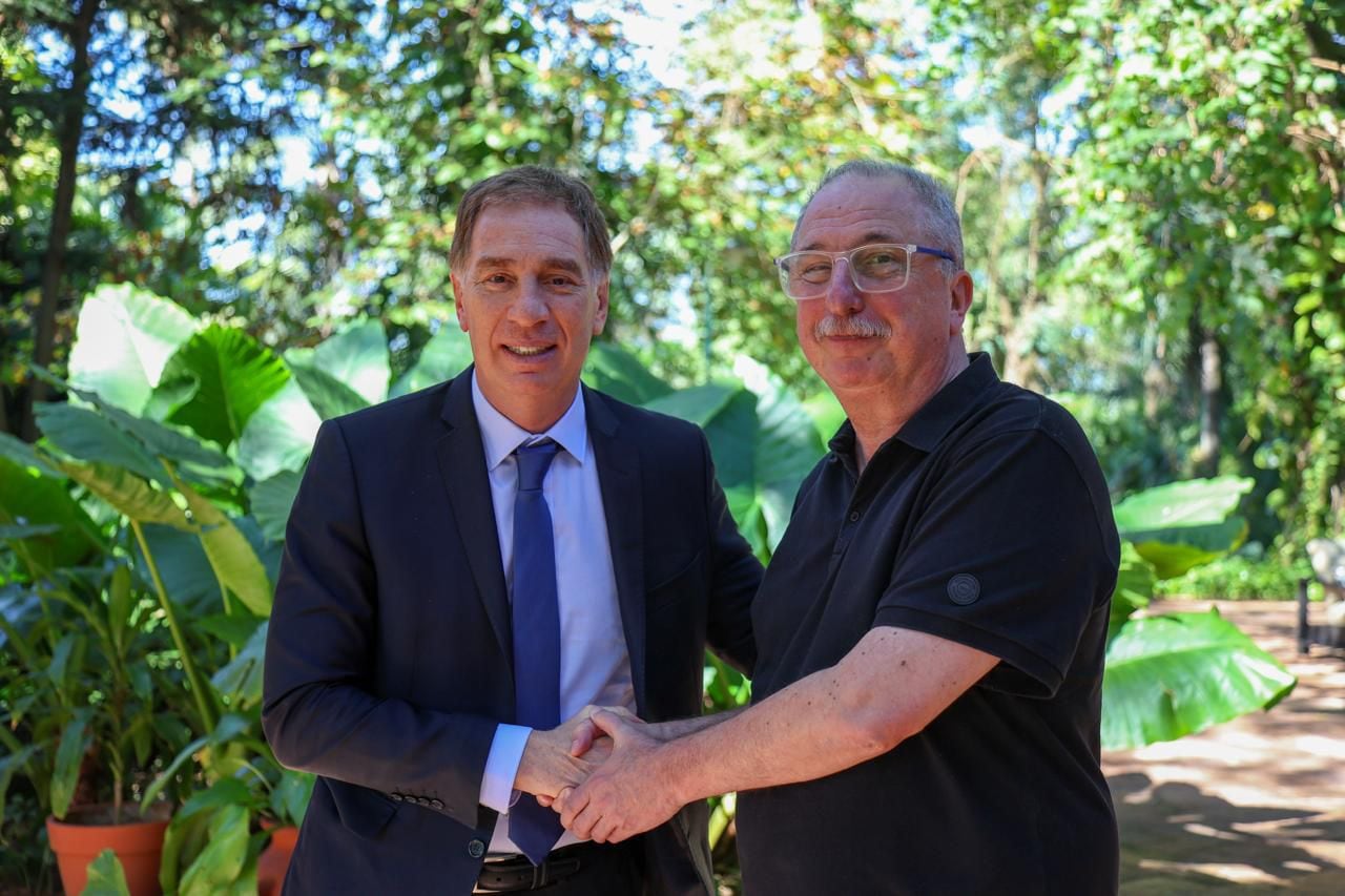 Santilli con el gobernador de Misiones, Hugo Passalacqua