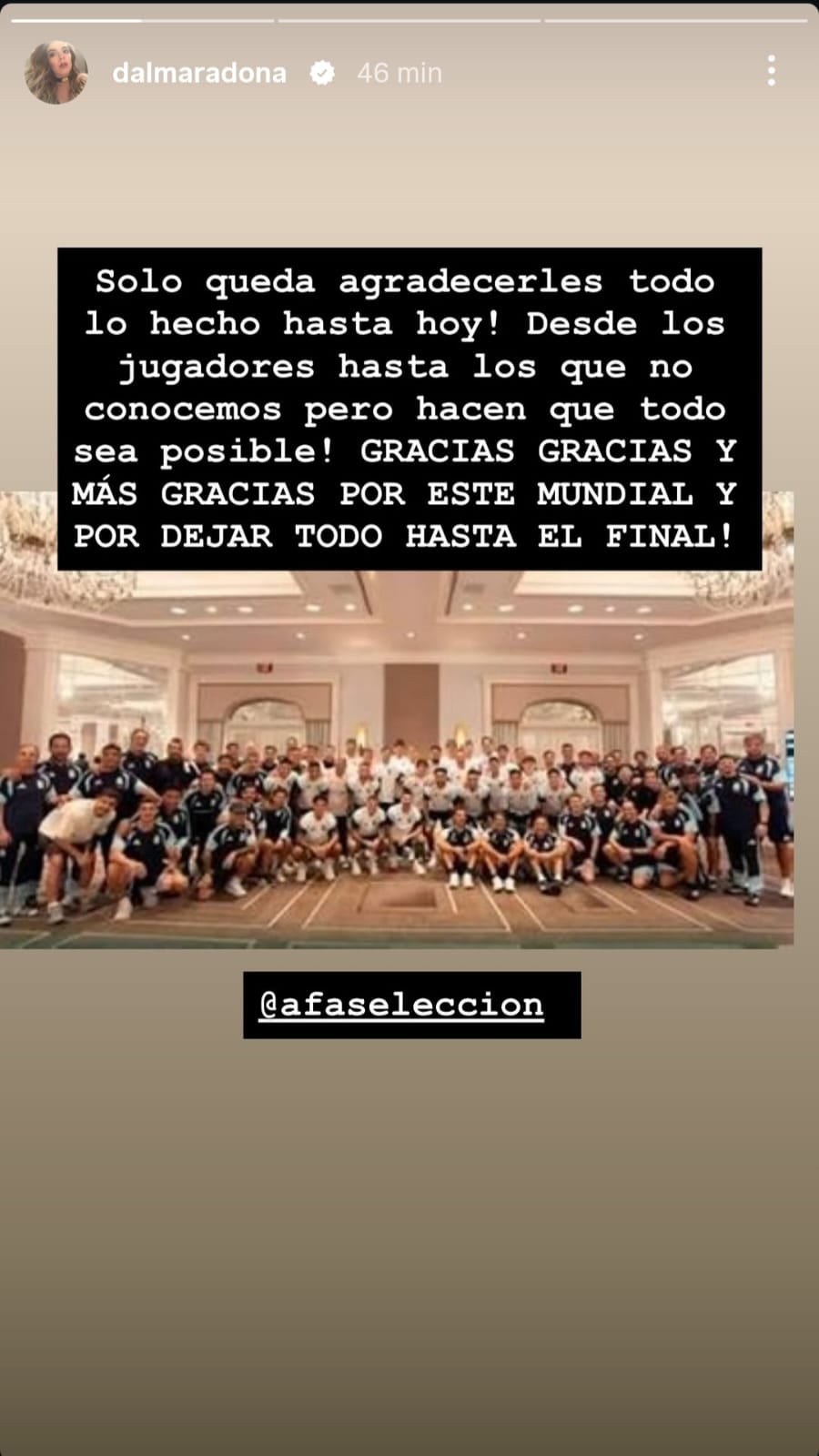 Dalma Maradona en redes (Foto: Instagram /dalmaradona)