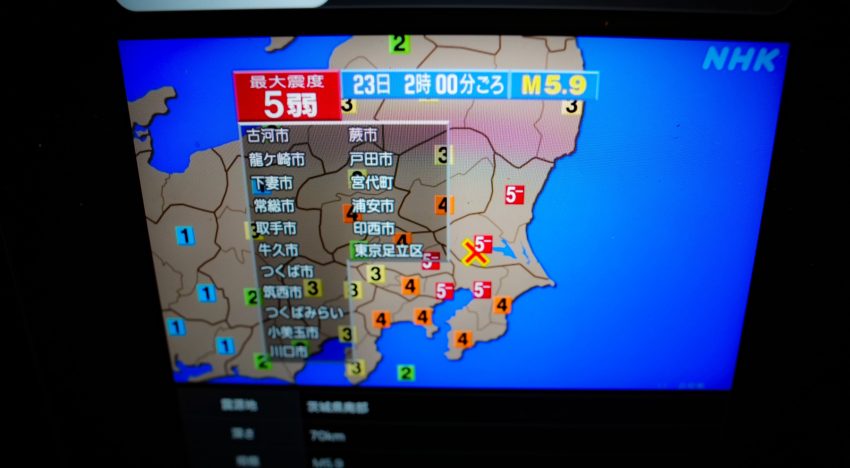Un terremoto de magnitud 5,9 sacude la región de Tokio y causa una treintena de heridos