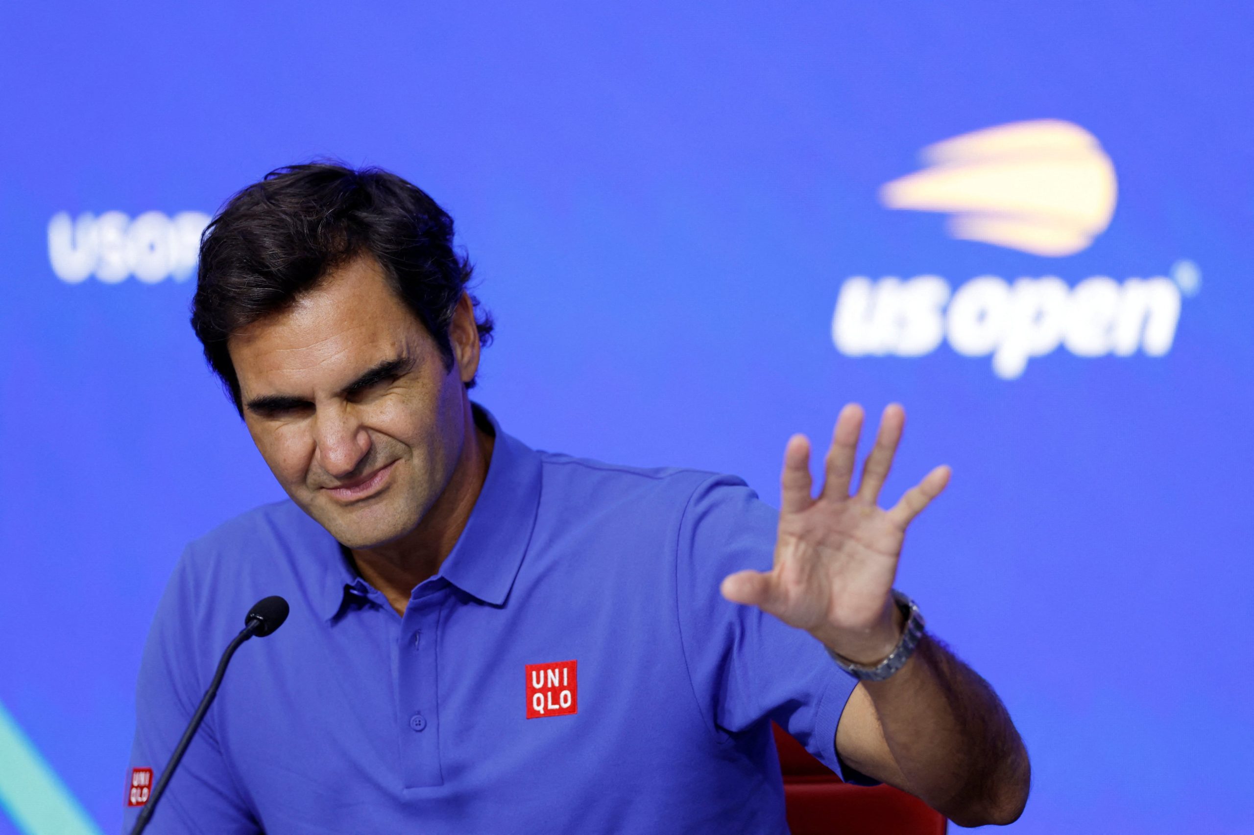 Roger Federer, feliz de regresar a Nueva York. (REUTERS/Eduardo Muno)