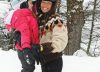 Pampita en la nieve. Pasó una semana en Villa La Angostura junto a sus hijos y coincidió con su ex, Benjamín Vicuña, en las pistas