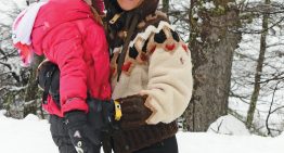 Pampita en la nieve. Pasó una semana en Villa La Angostura junto a sus hijos y coincidió con su ex, Benjamín Vicuña, en las pistas