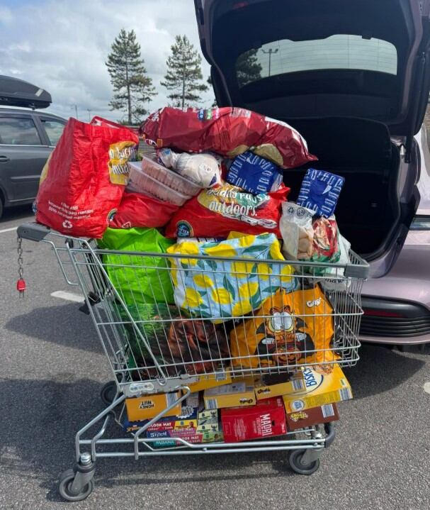 Un día de compras en la familia puede ser una jornada estresante. Foto: Instagram @theradfordfamily.