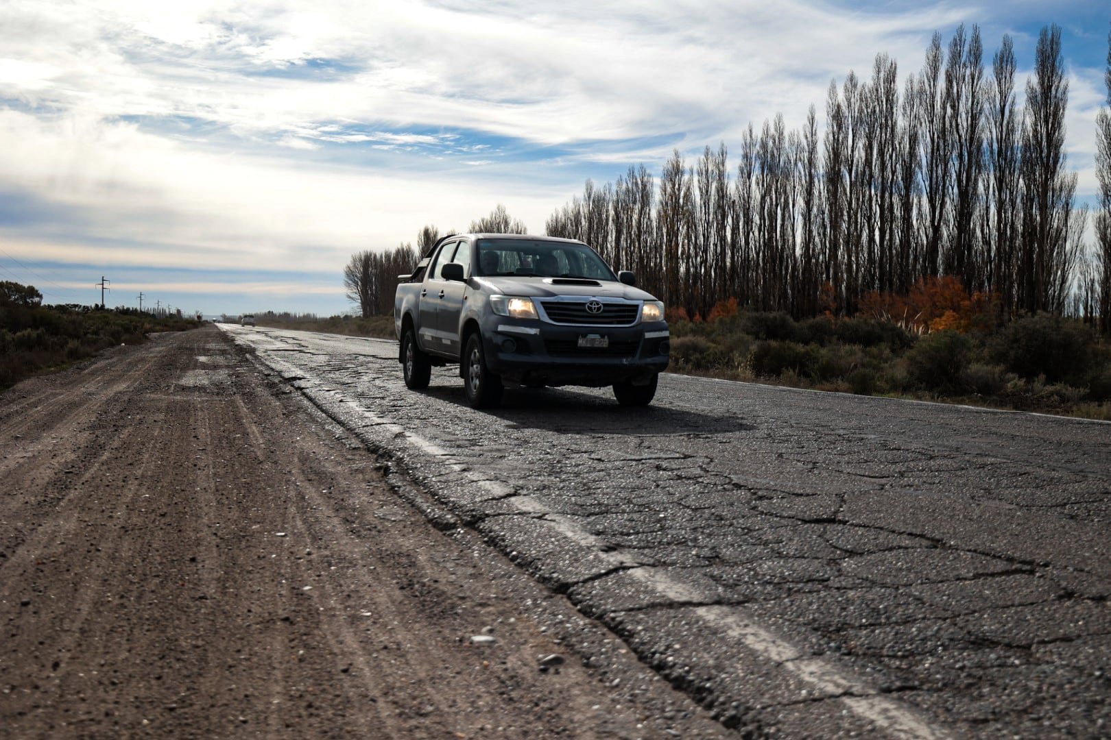 En Río Negro, el gobierno local también cuestionó la inacción del Estado Nacional en el mantenimiento de la ruta 151