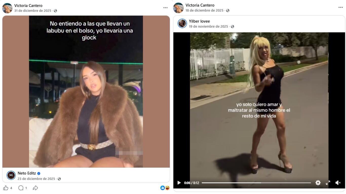 Los llamativos posteo de la joven detenida en Chaco por la muerte de su pareja. (Foto: Facebook)