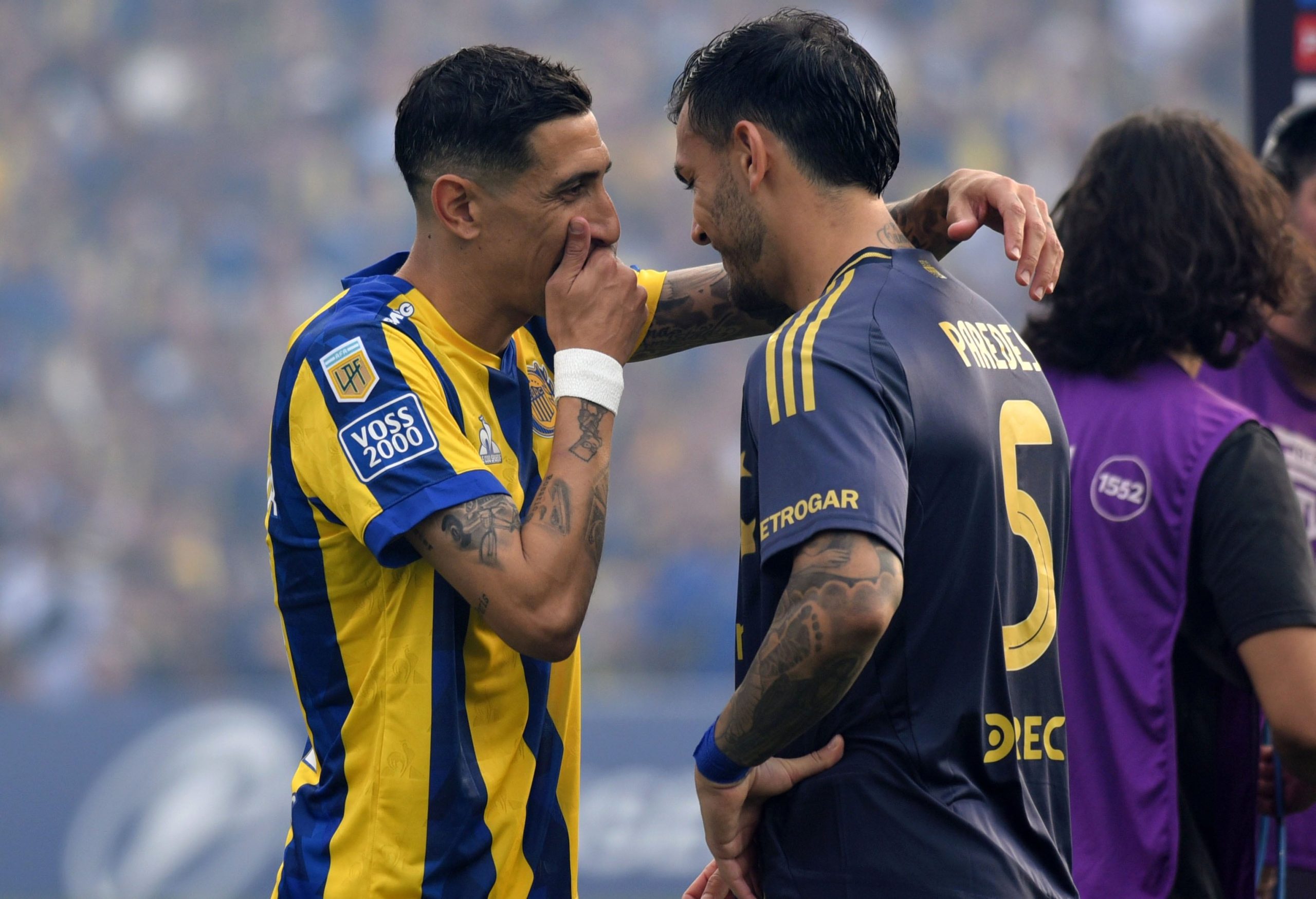 Di María y Paredes son muy amigos (Foto: Fotobaires)