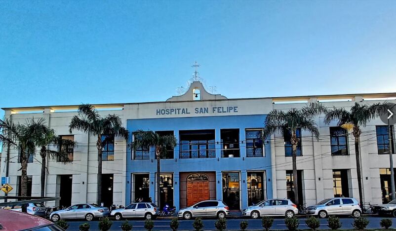 El hospital en donde tuvo lugar el nacimiento