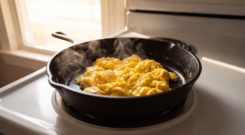 Los chefs coinciden: “Este es el error más común al hacer huevos revueltos que los arruina por completo”