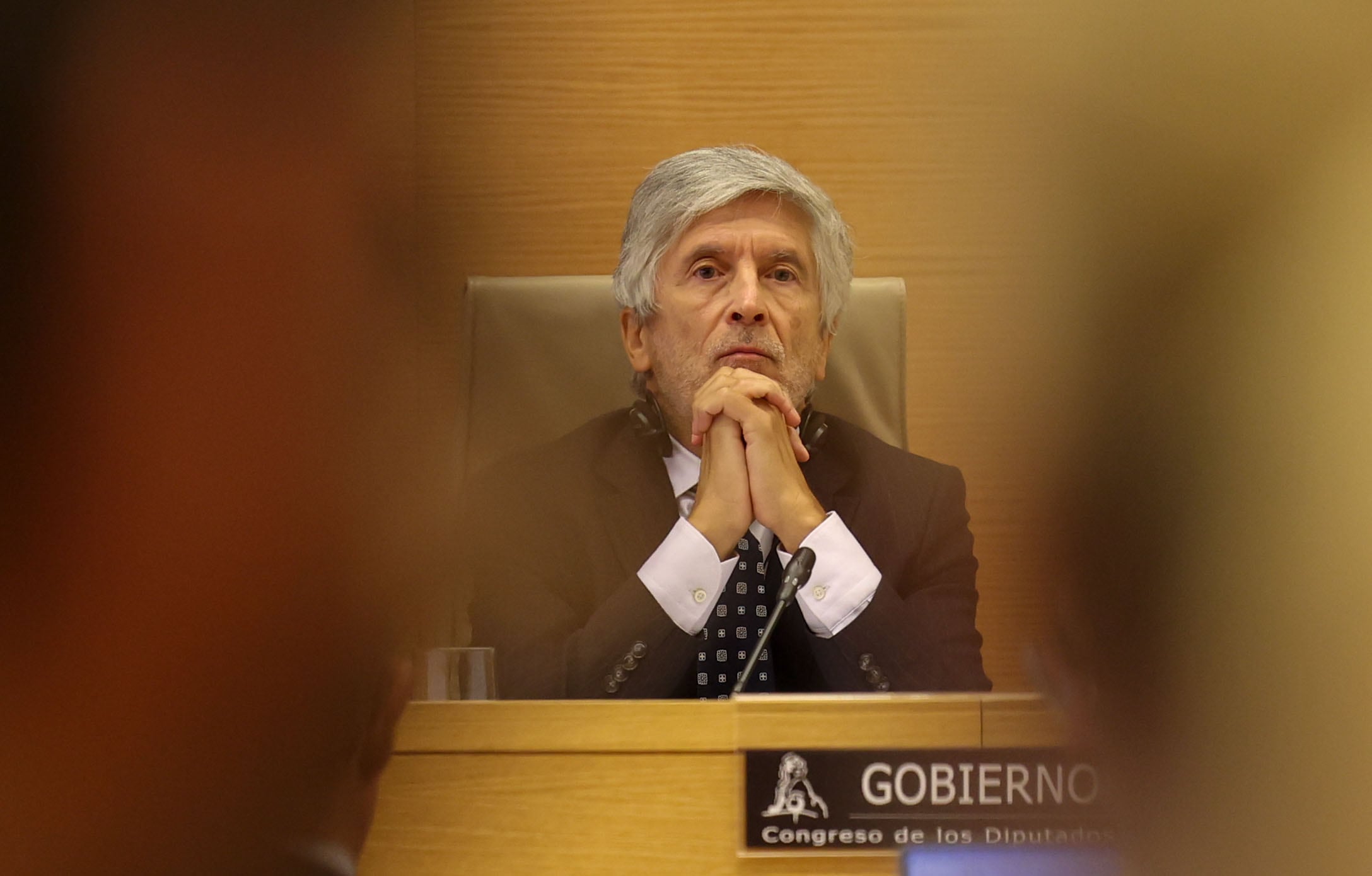 El ministro de Interior, Fernando Grande-Marlaska, en el Congreso.