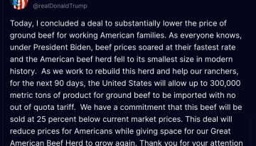 Expectativa mundial: Trump anunció la importación de 300.000 toneladas de carne sin aranceles