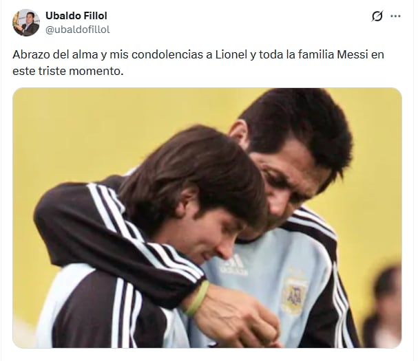 Fillol con Messi