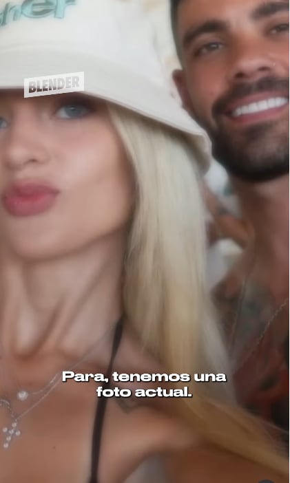 Marta Fort con el hombre que conoció. (Foto: Instagram/martacfort)