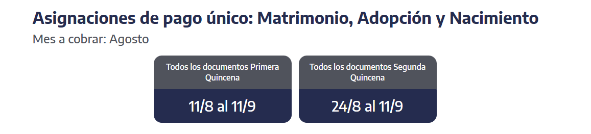 Quiénes cobran hoy las asignaciones de pago único. (Foto: ANSES)