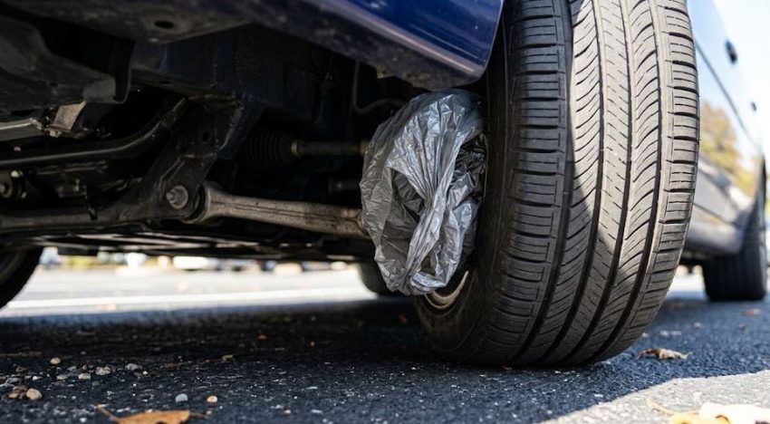 Qué significa encontrar una bolsa atada en la rueda del auto y por qué es importante saber qué hacer