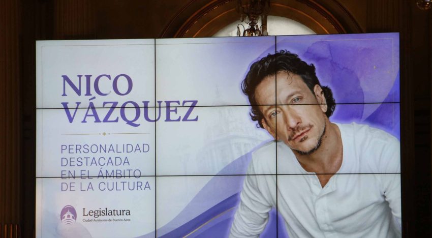 Nico Vázquez fue distinguido como Personalidad Destacada de la Cultura: las fotos de los famosos en la ceremonia