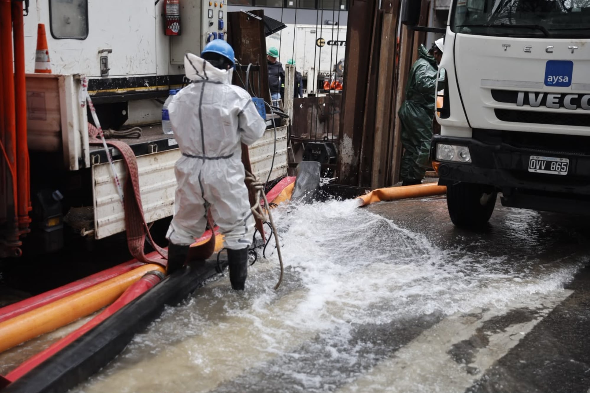 La zona está totalmente inundada