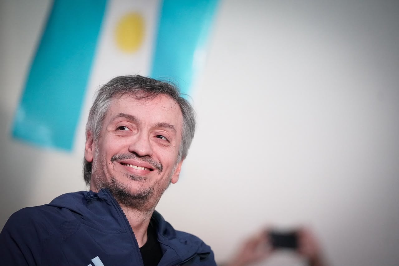 Máximo Kirchner en Carmen de Areco.
