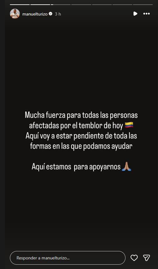 Manuel Turizo en redes (Foto: Captura Instagram /manuelturizo)